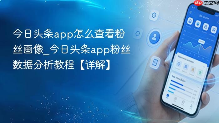 今日头条app怎么查看粉丝画像_今日头条app粉丝数据分析教程【详解】