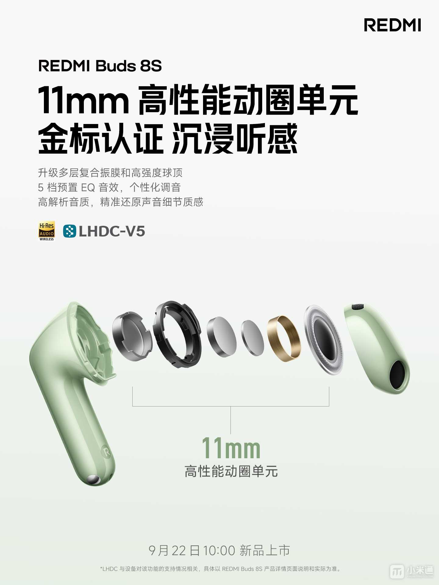 REDMI Buds8S开售，11mm动圈和半入耳降噪升级